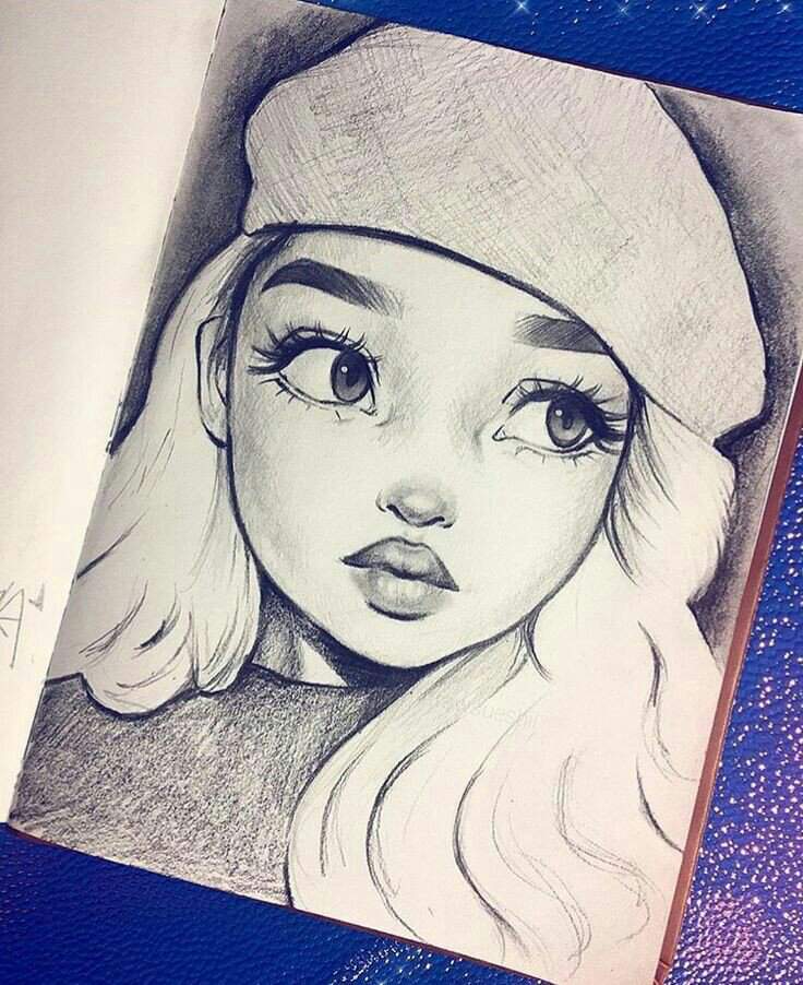 رسومات بنات سهله - اجمل رسم فتيات بسيط 916 9