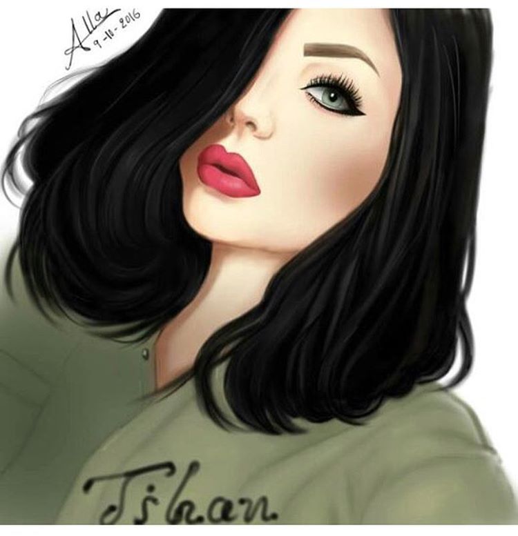 صور بنات رسومات - صور رسومات بنات جميلة 3201 9